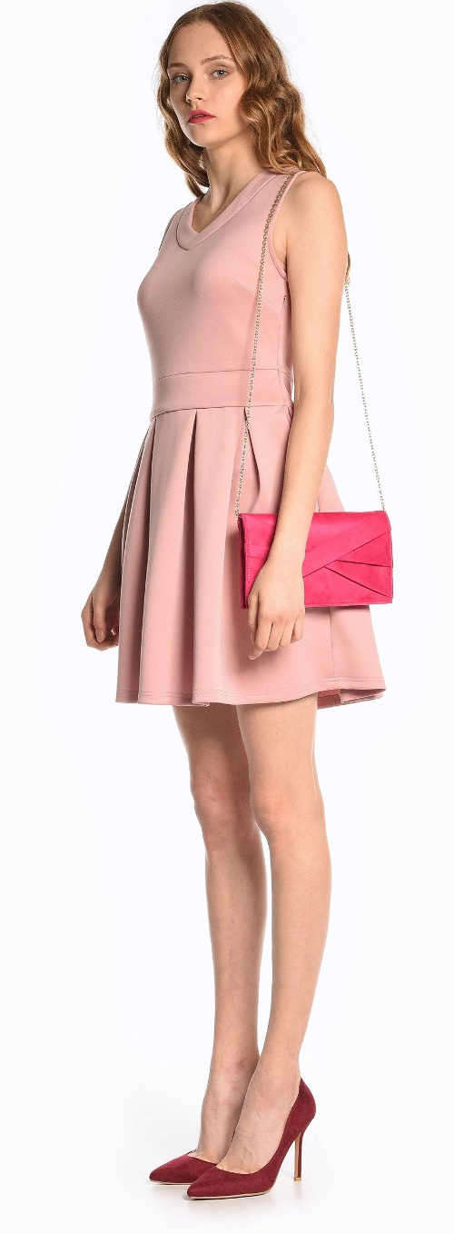 Spoločenské letné šaty ružovej farby