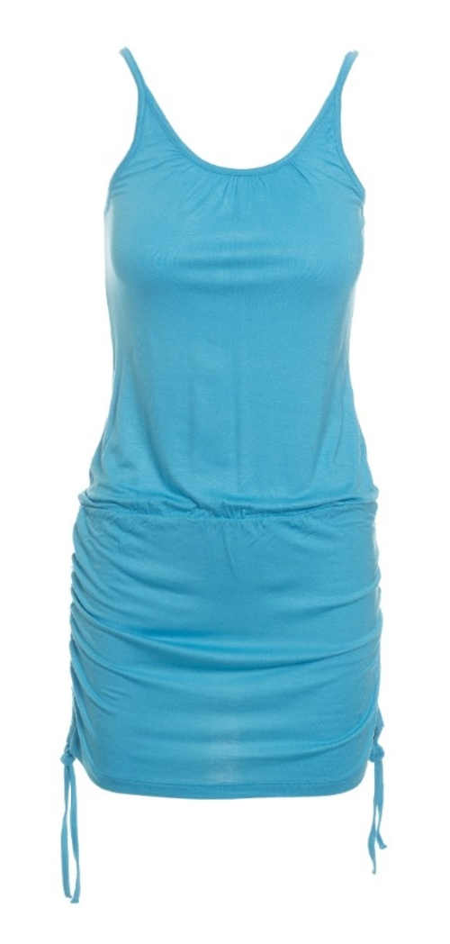 Modré letné dámske šaty Lacné