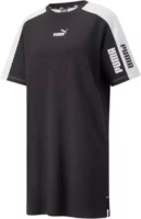 Krátke šaty Puma športového strihu v čierno-bielej kombinácii