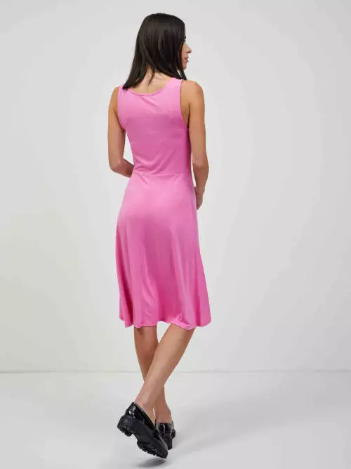Ružové šaty Orsay bez rukávov
